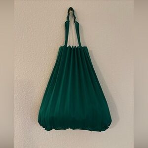Vintage Issey Miyake me Kelly Green accordion shoulder bag